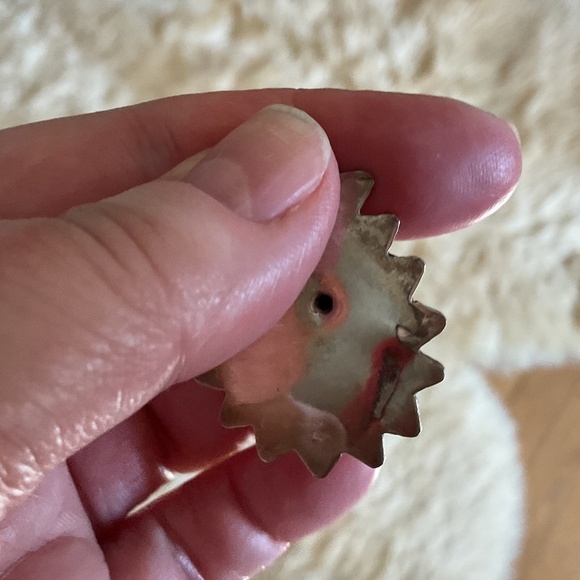 Vintage Sterling silver 925/Gold plate Center Oval Pendant - Picture 6 of 8